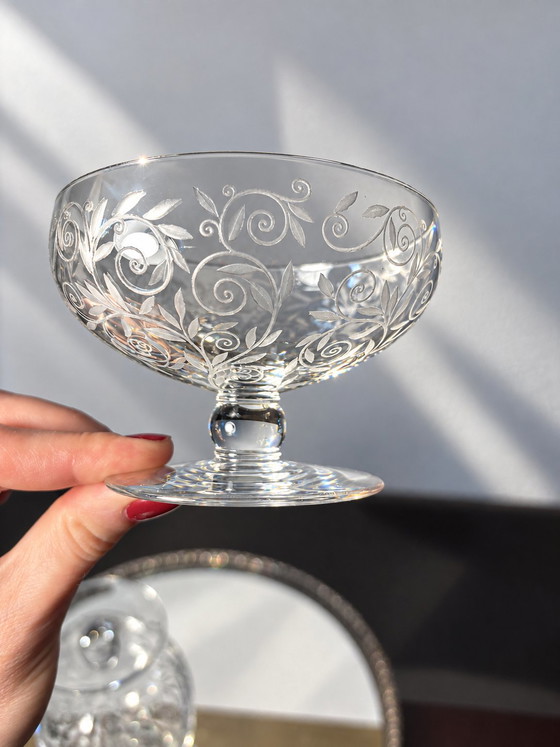 2 Coppe Champagne Golfe Juan Baccarat – Bicchieri e caraffe, Cristallo (photo 6 of 11)