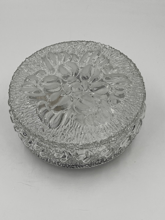 Image 1 of Molded Glass Ceiling Light with Relief