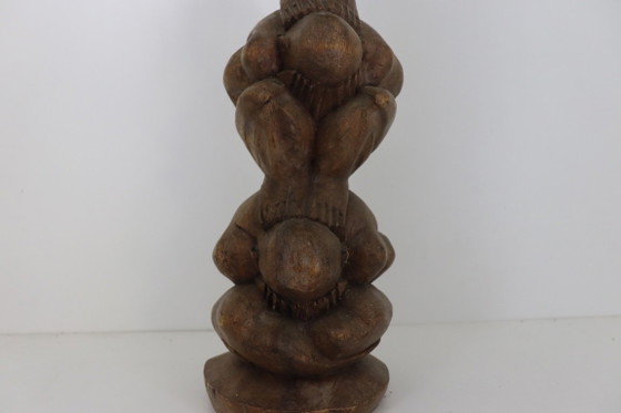Tótem Yogiman de Madera Grande (56 cm) - Orang Malu - Madera Maciza de Suar – Objetos decorativos, Wood (photo 5 of 6)