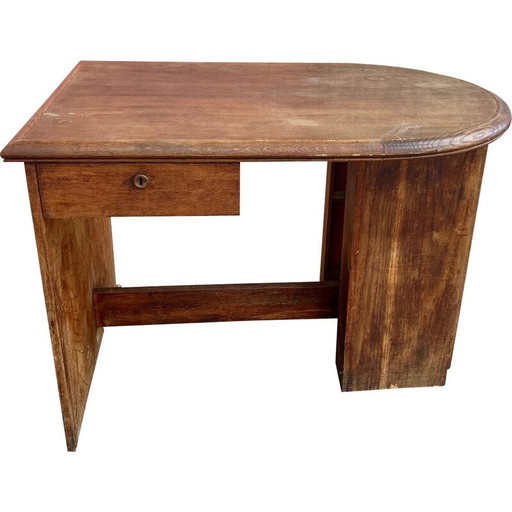 Scrivania art déco vintage con cassetti