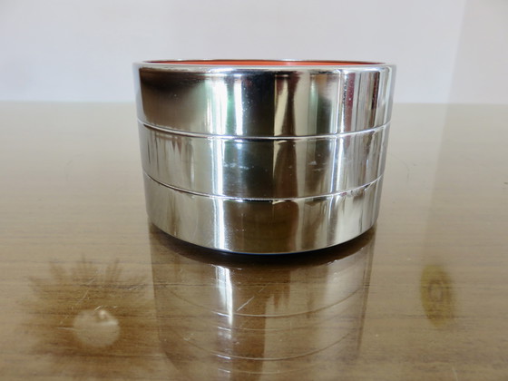 Image 1 of Series of 3 Stackable Ashtrays Typical of the 1970s