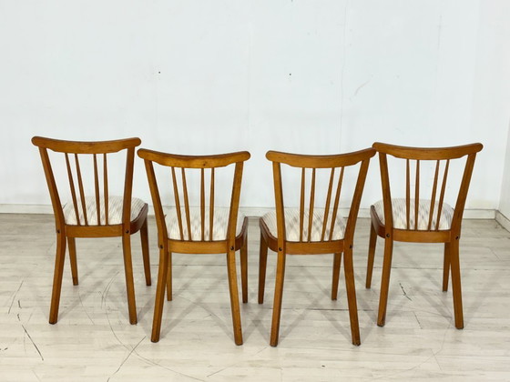 Image 1 of 4x Mid-Century Chairs / Dining Chairs / Kitchen Chairs – Vintage 1960s