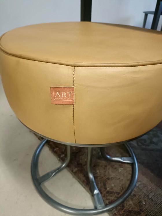New Leather Pouf – Art Sensation, Footstools & poufs, Metal (photo 3 of 15)