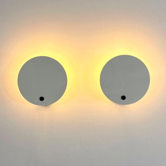 Image 1 of Pair of Monet Wall Lamps by Vico Magistretti for Oluce, 1980s