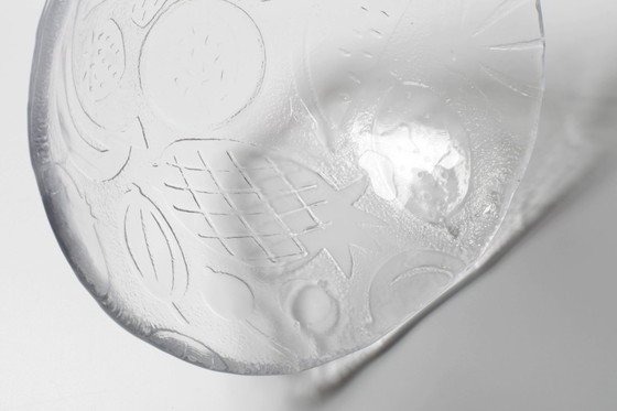 Image 1 of Vintage Kosta Boda Tropic glazen fruitschaal, Scandinavisch fruitdesign / 1989