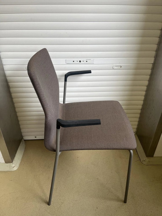 Image 1 of Chaise visiteur Cast 2 Four, piètement gris, Steelcut Trio