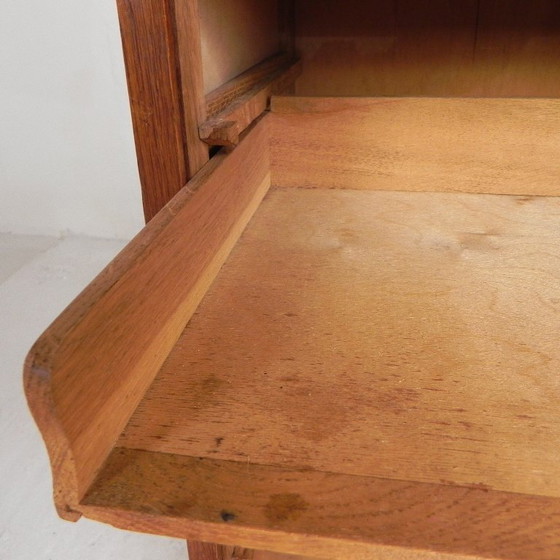 Eichenschrank mit Rollladen und einem Rollladen, 113 cm hoch, 1930er Jahre – Kommoden, Wood (photo 26 of 26)