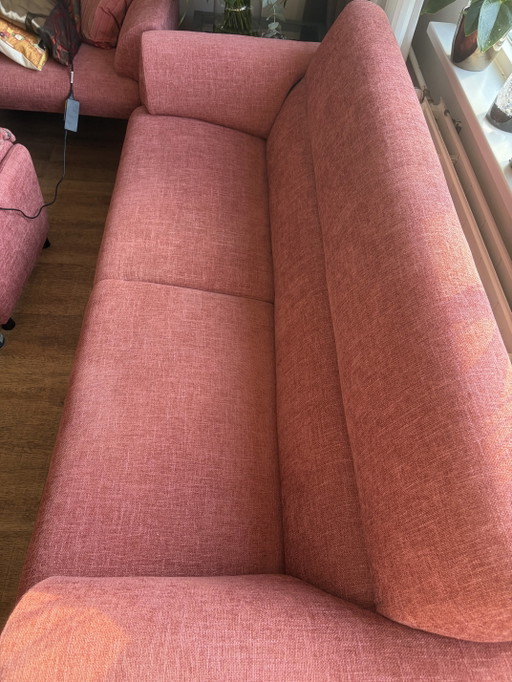 Montel (Mondi) bank/fauteuil/ voetenbank (kleur:Blush)