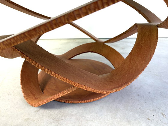 Stahl-Couchtisch von Maurice Barilone, 1980er Jahre – Roche Bobois, Couchtische, Glas, Metall (photo 5 of 9)