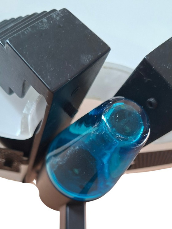 Image 1 of Stehlampe aus Eisen und Muranoglas im Industriedesign der 1970er Jahre