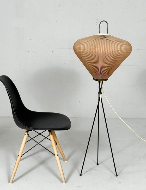 Image 1 of Lampadaire trépied de style Georges Léon Rispal, France, années 1970