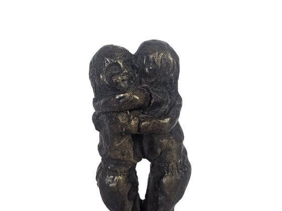 Image 1 of Corry Ammerlaan van Niekerk - bronze - sculpture 'Friendship' - 1990s