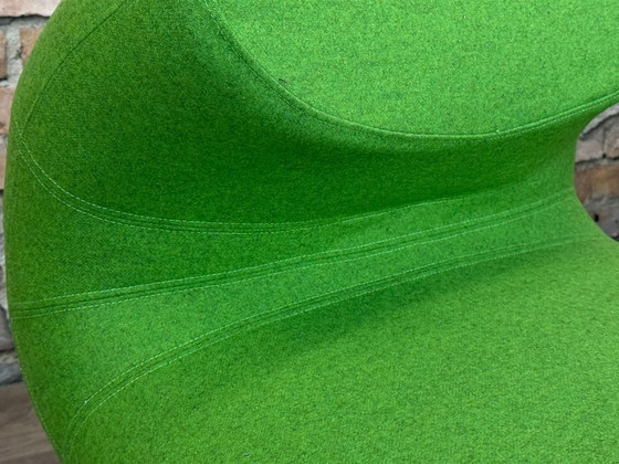 Softline Rio Pouf – Green | Busk+Hertzog – Armchairs, Textile, Chrome (photo 14 of 14)