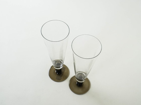 Image 1 of Coppia di bicchieri da champagne, design italiano, anni '70, produzione: Italia