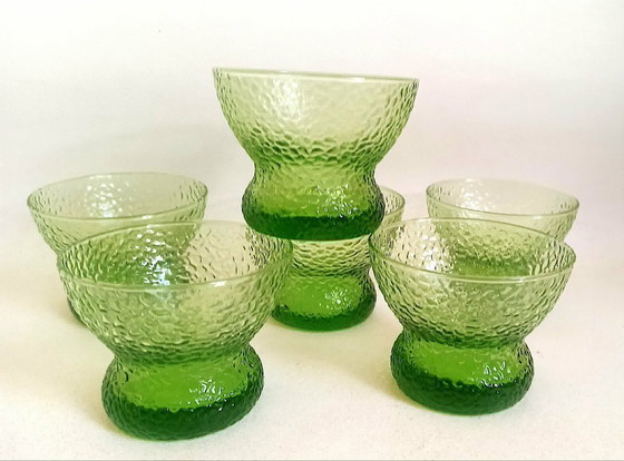 Image 1 of Lot de 6 coupes Années 70 Diamètre 11 cm