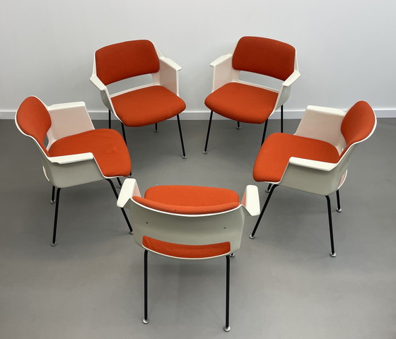 Image 1 of 5 sedie Modello 2225 André Cordemeyer Gispen anni '70