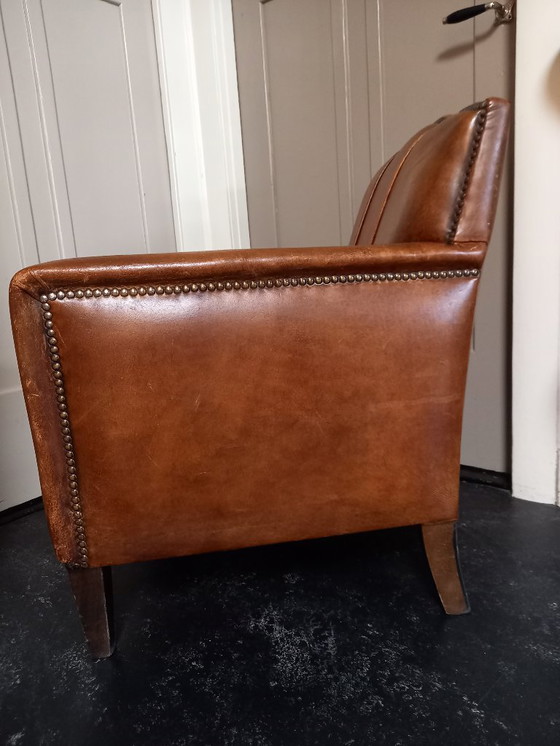 Image 1 of Kleine schapenleren fauteuil