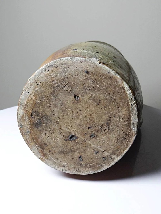 Grande brocca antica in gres di Puisaye, piritica, fine XIX secolo. – Bicchieri e caraffe, Porcellana, Rustic (photo 7 of 17)