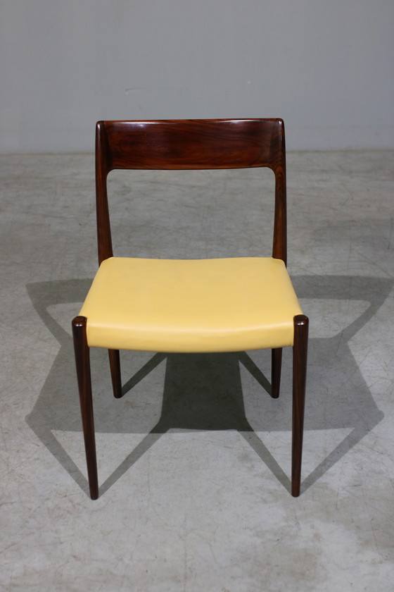 Image 1 of Palissander Model 77 Eetkamerstoelen door Niels O. Moller, 1960, set van 6