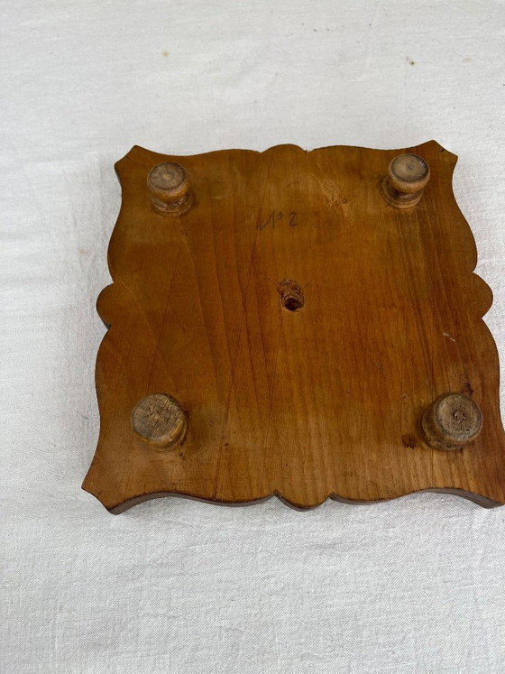 Art Deco Untersetzer – Tischdekoration, Holz (photo 6 of 6)
