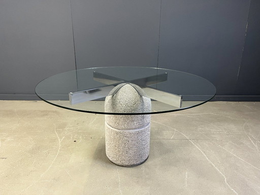 Table de salle à manger "Paracarro" de Giovanni Offredi pour Saporiti, 1970