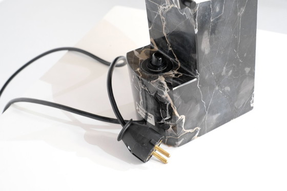 Image 1 of Lampe de table en marbre pour Stilnovo, Italie, années 1970s.