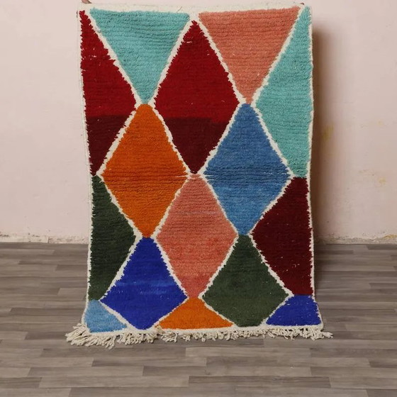 Tapis berbère en laine multicolore 250cmx150cm – Wool (photo 8 of 8)