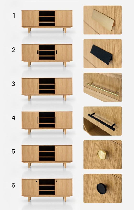 Image 1 of Sideboard oak for TV D-S14