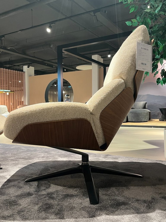 Image 1 of Fauteuil pivotant COR Shrimp23 beige + repose-pieds