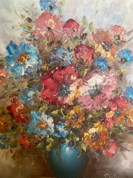 Dipinto a olio su tela bouquet – Sullivan, Dipinti e disegni, Legno (photo 10 of 15)