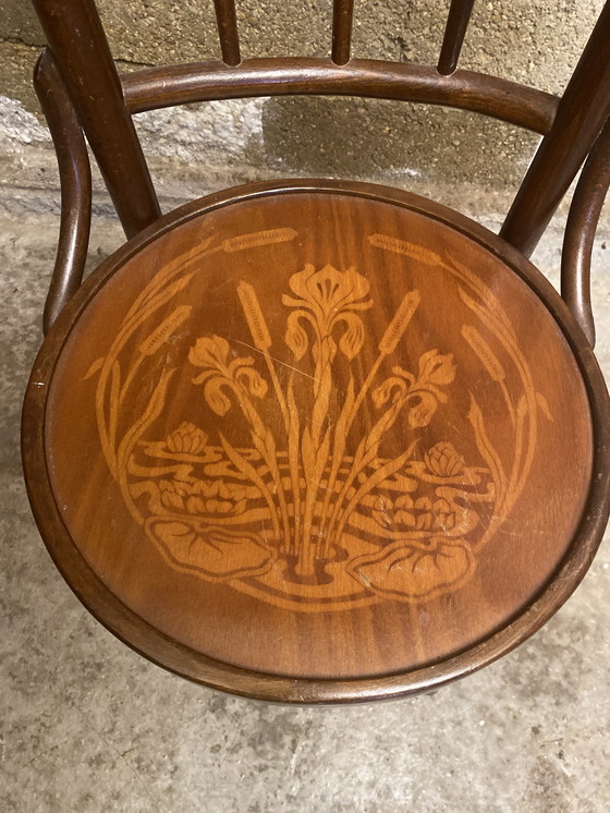 Image 1 of Chaise Bistrot THONET Mudson J. & J. Kohn Bentwood Bois Courbé 1930 Raro #D392