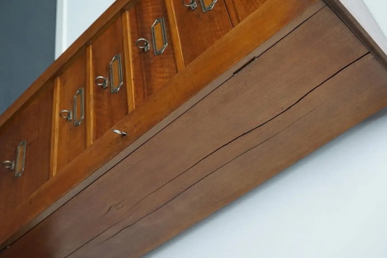 Image 1 of Französischer Aktenschrank oder Kommode aus Mahagoni, 1930er