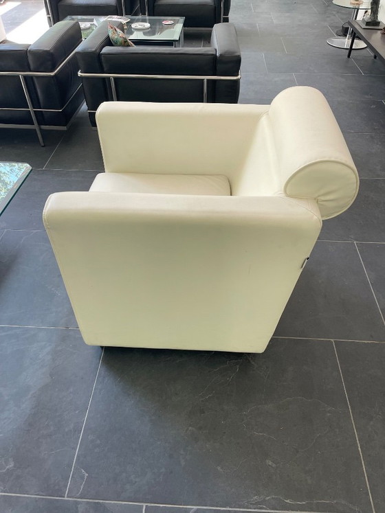 Elegant paar Domingo Salotti loungestoelen – Gemaakt in Italië – Fauteuils, Leather (photo 3 of 10)