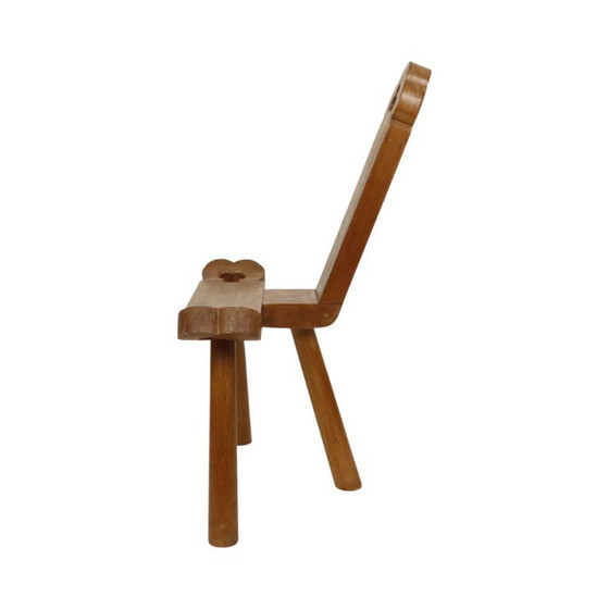 Image 1 of Brutalistischer Dreibeinstuhl aus der Mitte des 20. Jahrhunderts