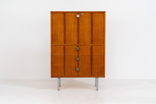Bureau en palissandre d'Alfred Hendrickx pour Belform (Belgique, années 1960).