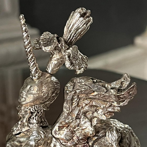 Sculptures Licorne Sphynx & Presse-papiers par Christian Lacroix pour Christofle, 1998 – Bronze, Metal (photo 4 of 10)