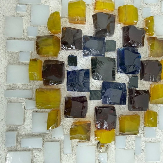 Image 1 of Brutalistische Wandleuchte aus Glas und Harz, 1970er Jahre, Deutschland