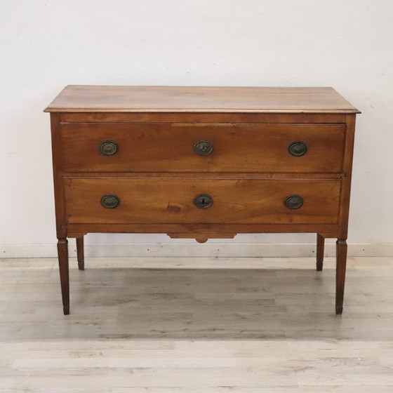 Image 1 of Commode ancienne de l'époque Louis XVI, Italie, XVIIIe siècle