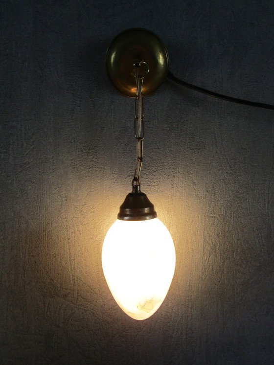 Image 1 of Bellissima lampada a sospensione/lampada da ingresso in opalino