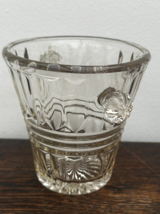 Image 1 of Small vintage cut glass ice bucket - H 12 cm