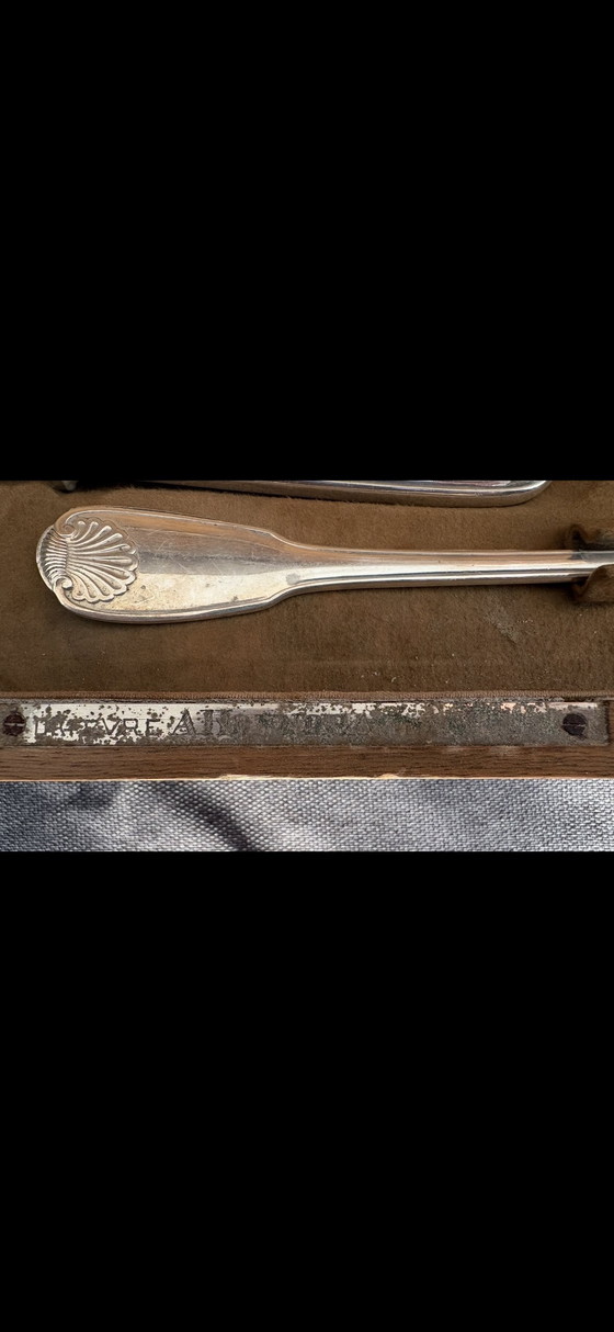 Image 1 of Prestigieux Service Christofle Vendôme "Honnorat Marseille" - 146 Pièces avec Cabinet d'Origine