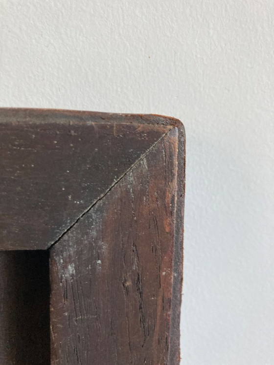 Brutalistisch Lederen Paneel Leer – Wanddecoratie, Leather, Wood (photo 2 of 8)