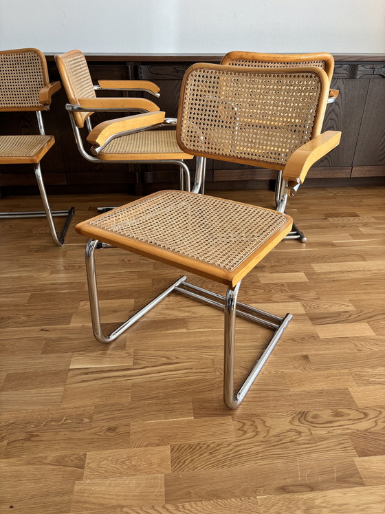 Image 1 of Set di sedie italiane di design Cesca (modello B32 / S64)