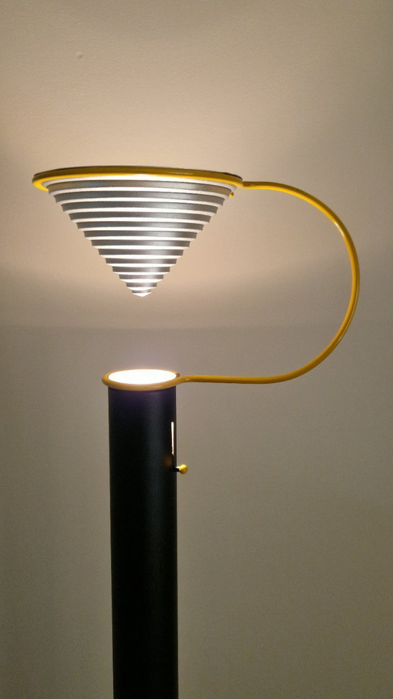 Image 1 of Unique vintage floor lamp, Lamiprogetti Eleusi, Italy, postmodern design, 1980s