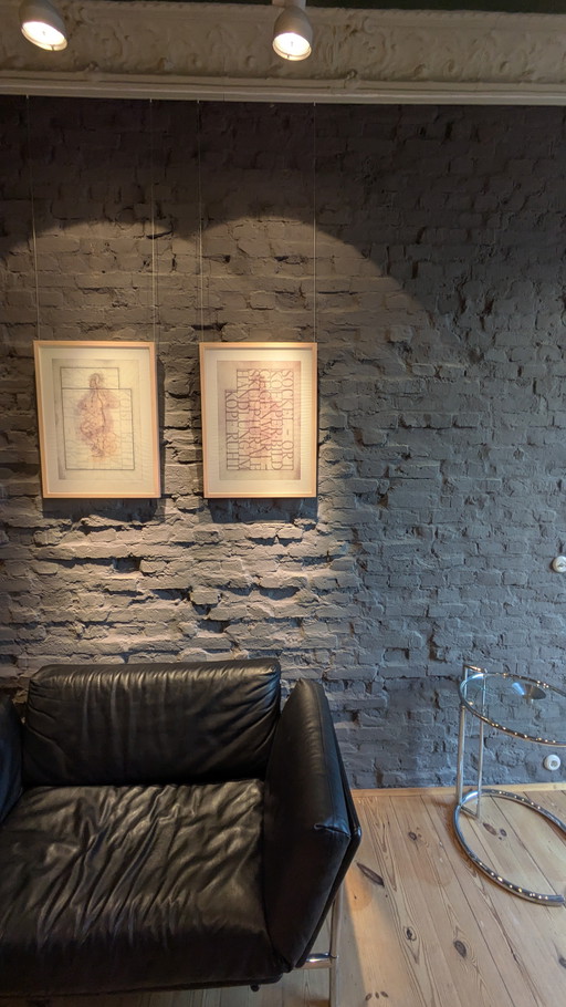 Franz Erhard Walther - 2 éditions encadrées