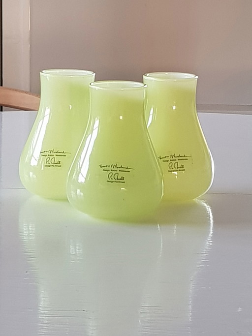 3x Vintage Vasen von Pia Amsell & Barbro Wesslander Designs