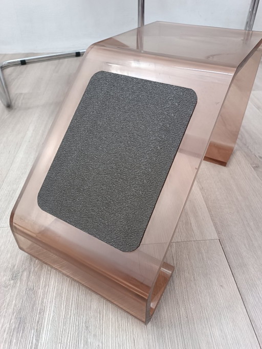 Repose Pieds Par Michel Dumas Pour Roche Bobois 1970s – hockers en poefs, Plexiglass (photo 2 of 8)