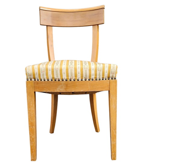 Sedie Biedermeier in Legno di Ciliegio Abbinate, Set Tavolino, Consolle a Treppiede – Set da pranzo (photo 13 of 24)