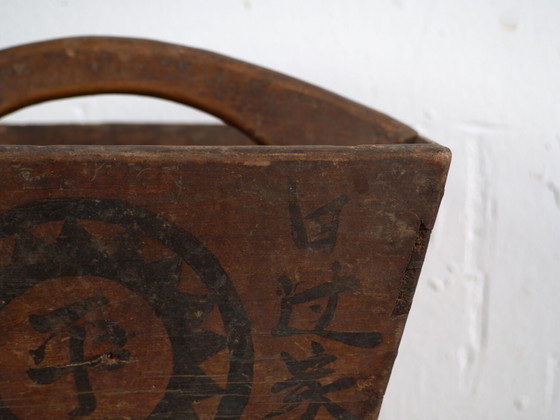 Antique Chinese painted wood basket – China, circa 1900 – Decorative Objects (photo 28 of 39)