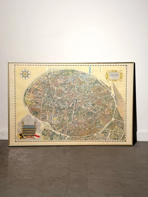 Mapa ilustrado de la ciudad de Lovaina – Anno 1983